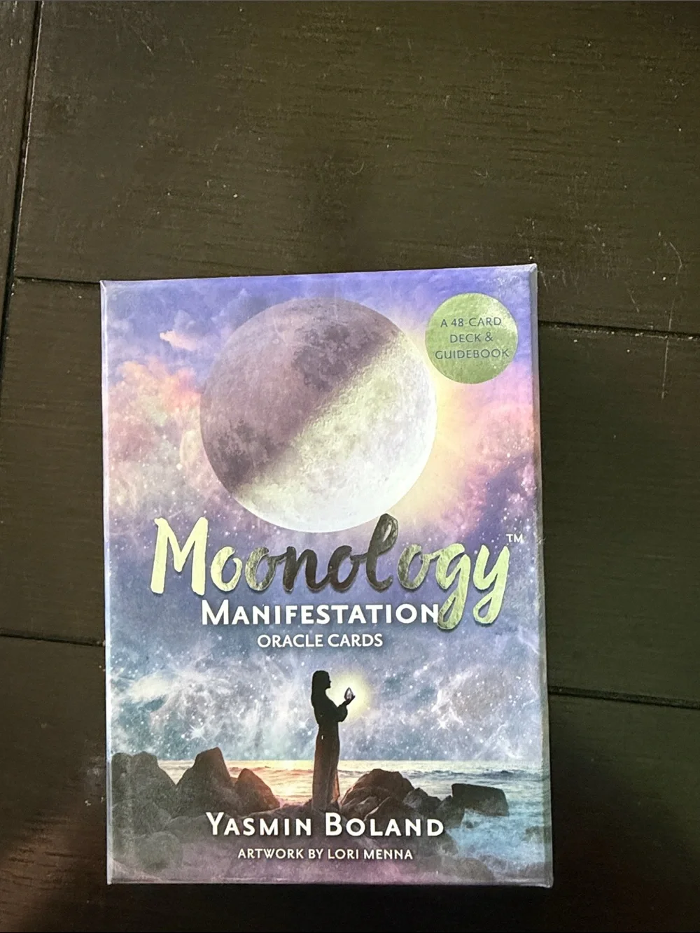 Moonology Manifestation Oracle Cards by - Purple